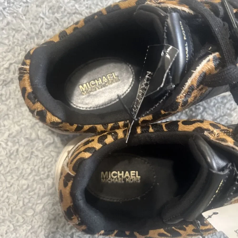 Michael Kors animal print fur leather sneakers Fashion Y2K